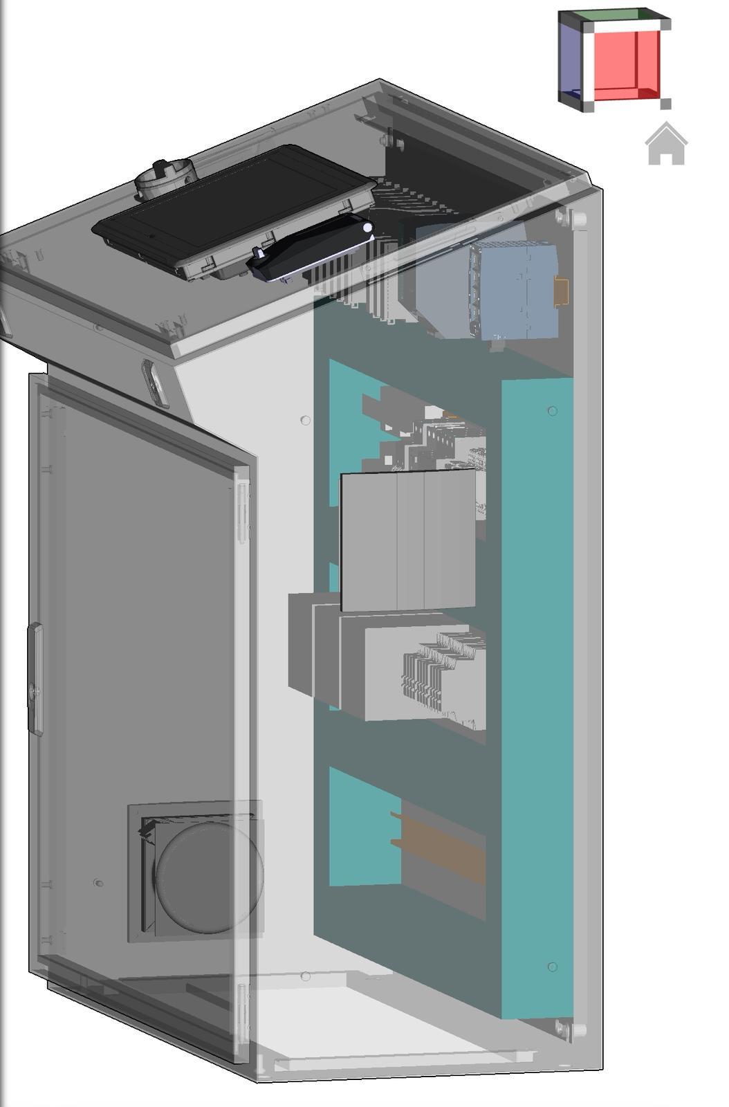 Enclosure designed in 3D