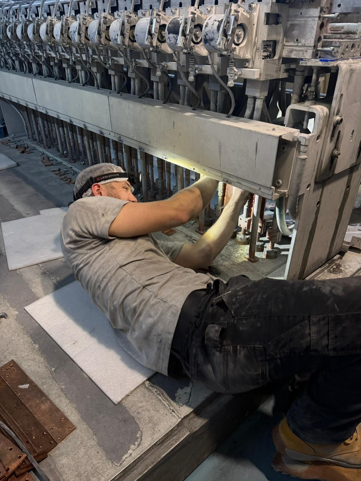 Under the press
