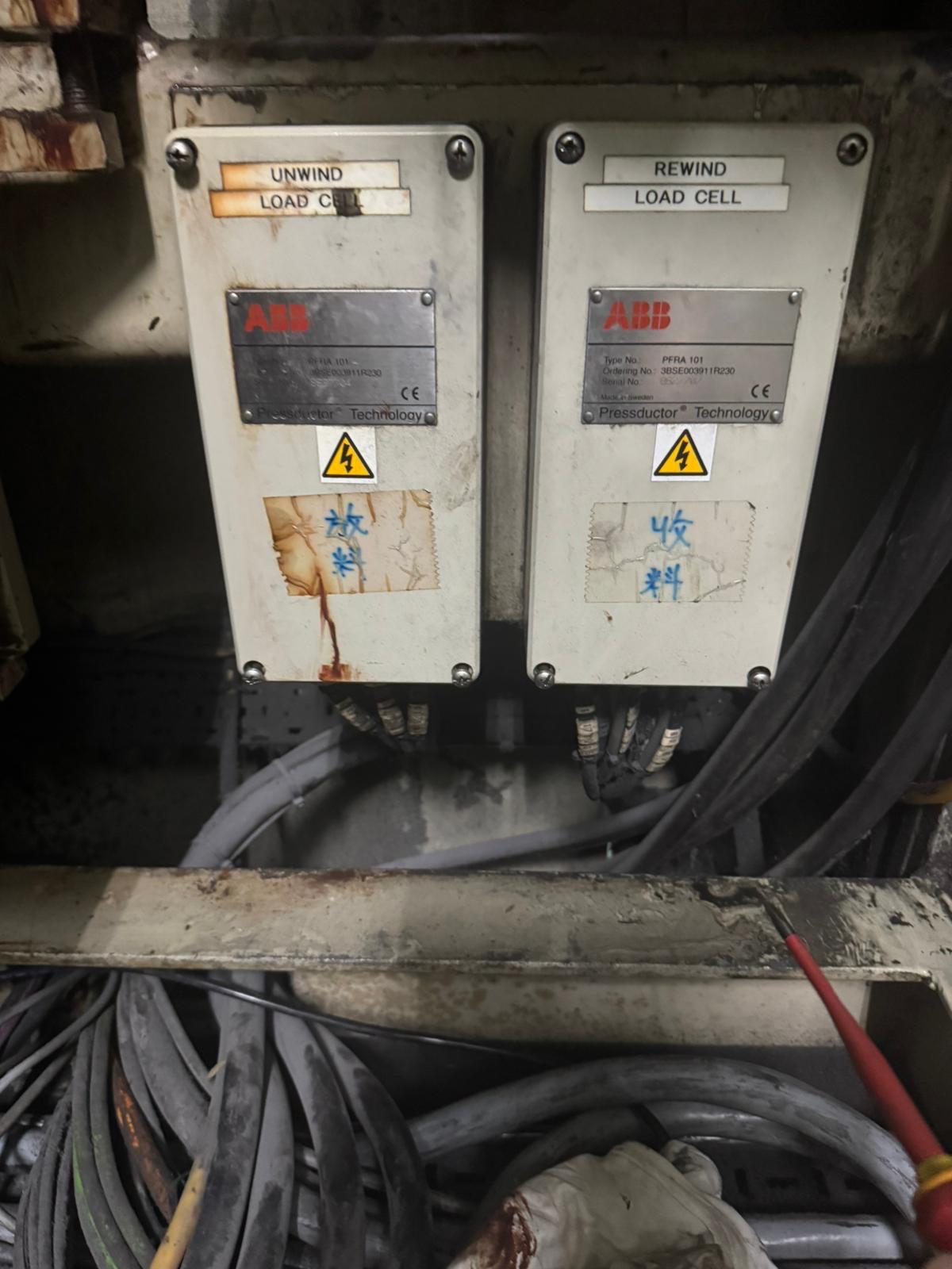 Unwind and rewind load cells
