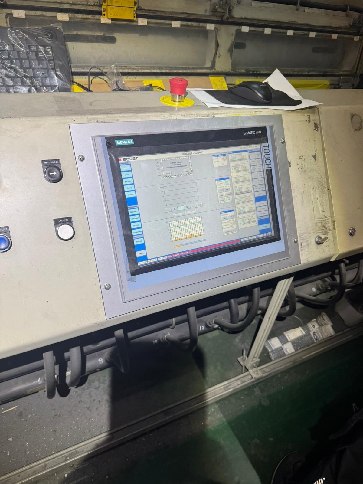 HMI on a metalliser line